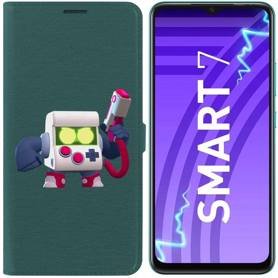 

Чехол-книжка Эко для Infinix Smart 7 Brawl Stars-8-БИТ классический