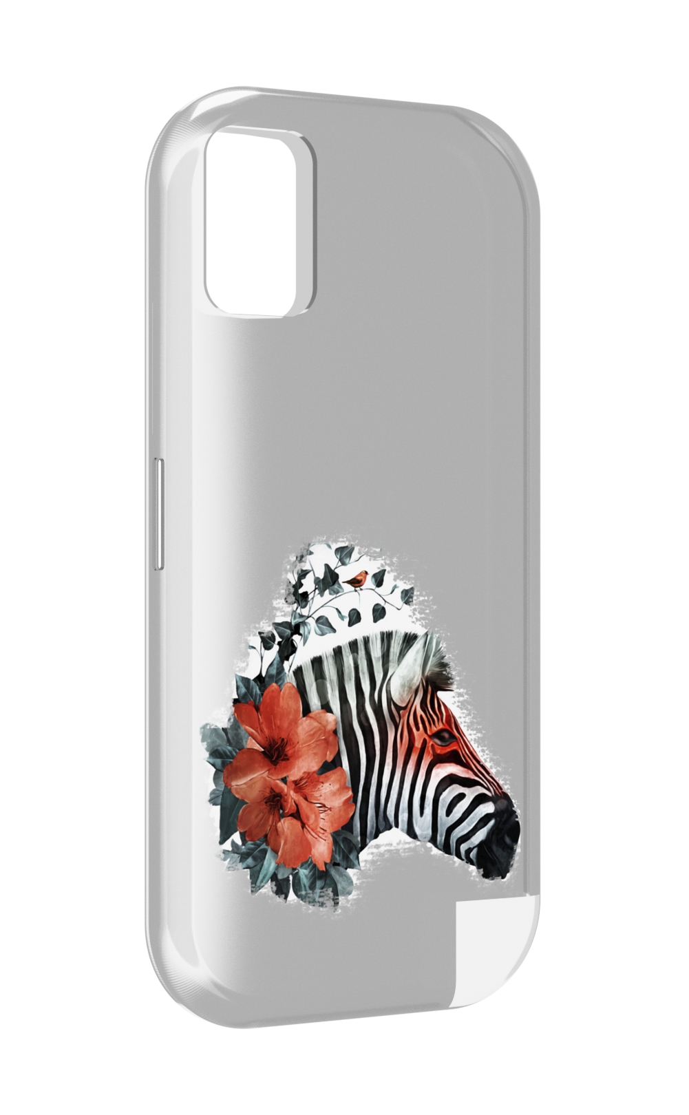 

Чехол MyPads Зебра с цветами для UMIDIGI A11, Прозрачный, Tocco