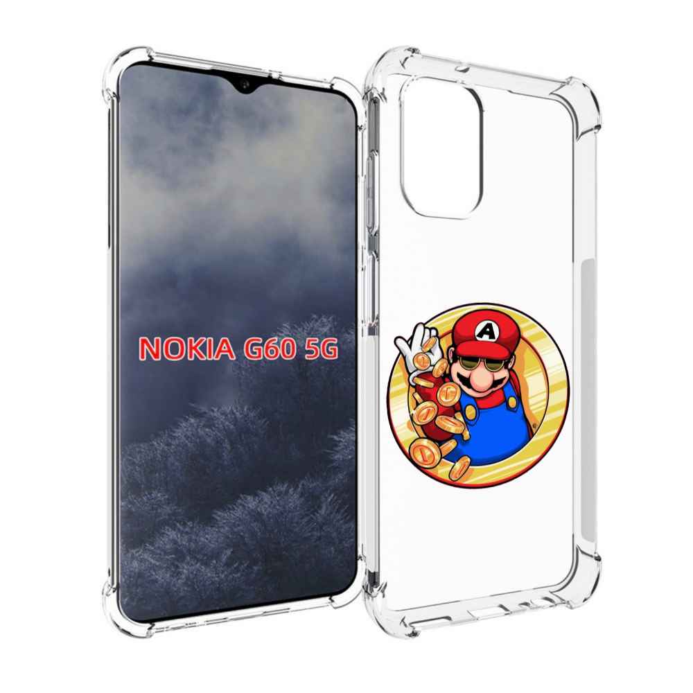 Чехол MyPads богатый марио для Nokia G60 5G