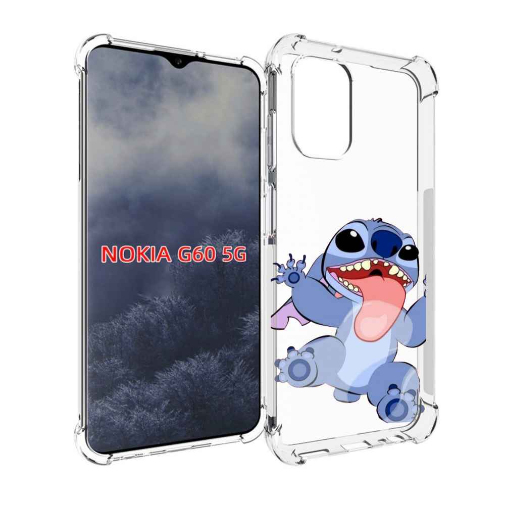 

Чехол MyPads большой-стич для Nokia G60 5G, Прозрачный, Tocco