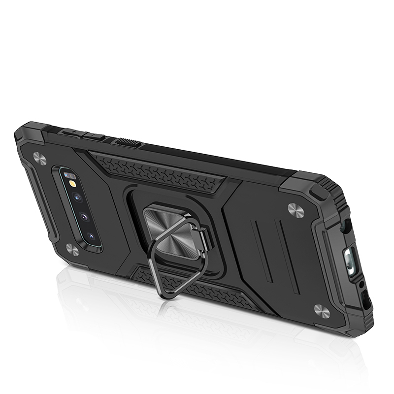 фото Противоударный чехол legion case для samsung galaxy s10 (черный) black panther