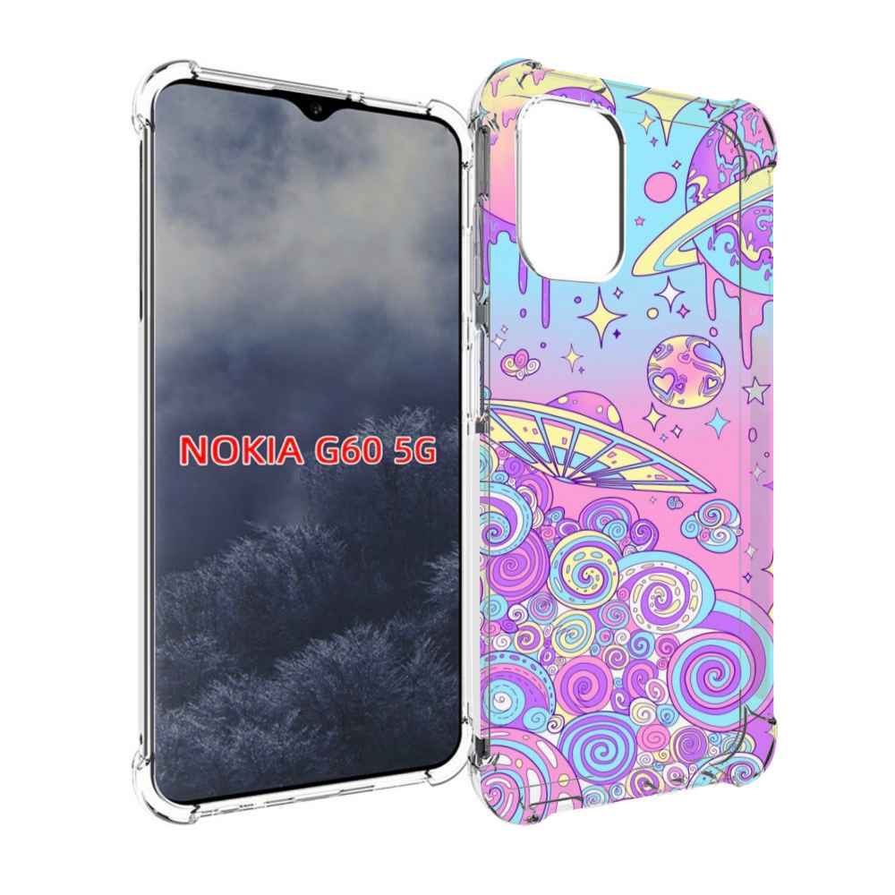 

Чехол MyPads ванильные планеты для Nokia G60 5G, Прозрачный, Tocco