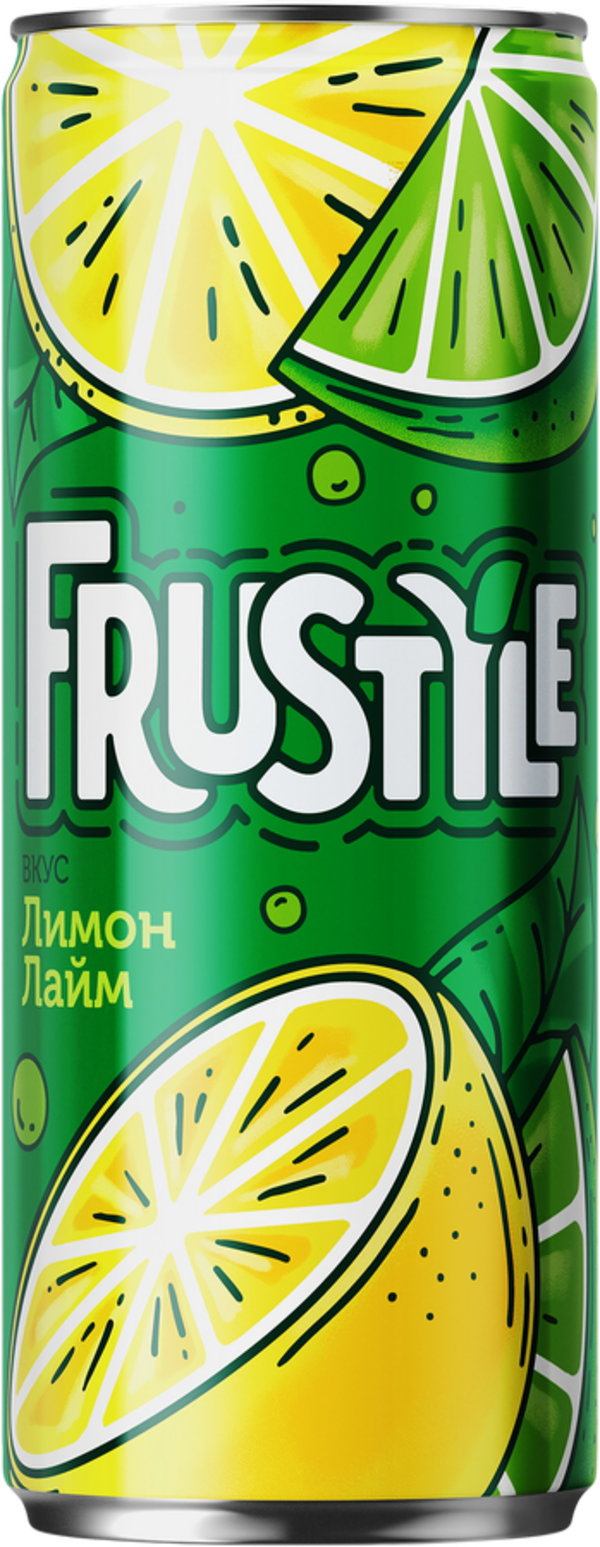 Газированный напиток Frustyle лимон-лайм 0,33 л