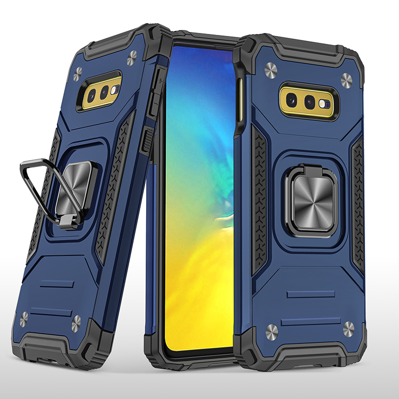 фото Противоударный чехол legion case для samsung galaxy s10e (синий) black panther