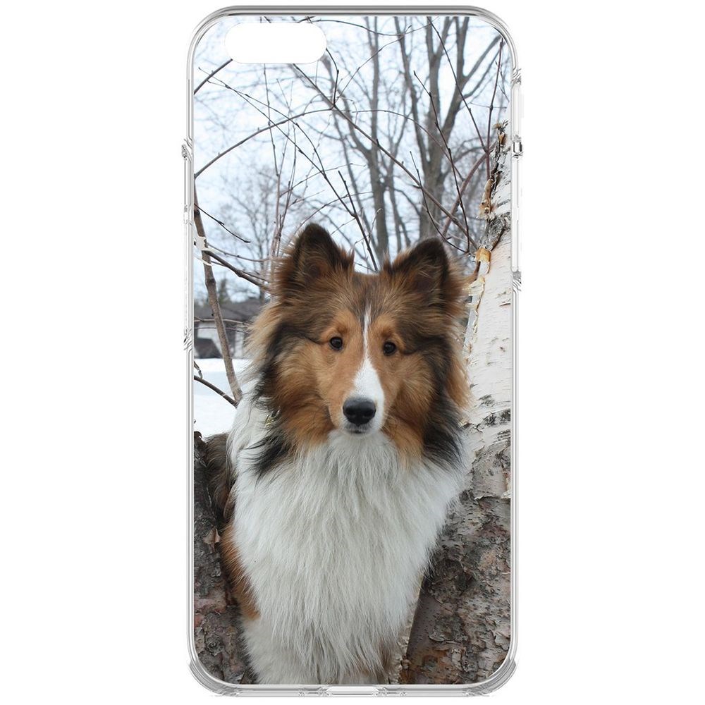 

Чехол-накладка Krutoff Clear Case Шелти для iPhone 6, Прозрачный
