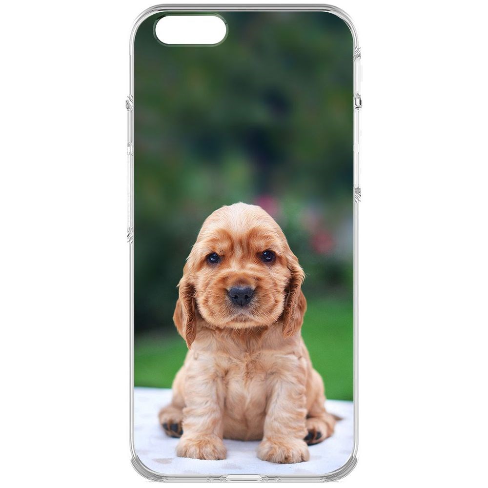 

Чехол-накладка Krutoff Clear Case Щенок кокер-спаниеля для iPhone 6, Прозрачный