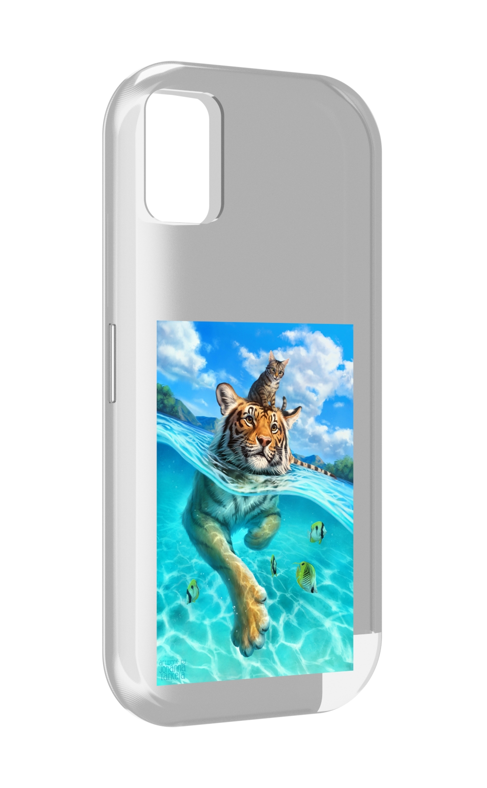 

Чехол MyPads Кот-на-тигре для UMIDIGI A11, Прозрачный, Tocco