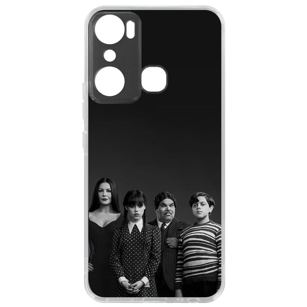 

Чехол-накладка Кейс Уэнсдей Аддамс - Семейка Аддамс для Infinix Hot 20i, Прозрачный