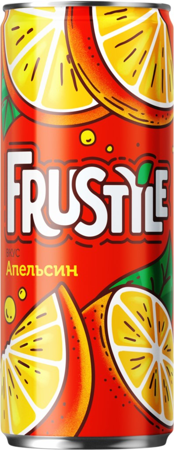 Газированный напиток Frustyle апельсин 0,33 л
