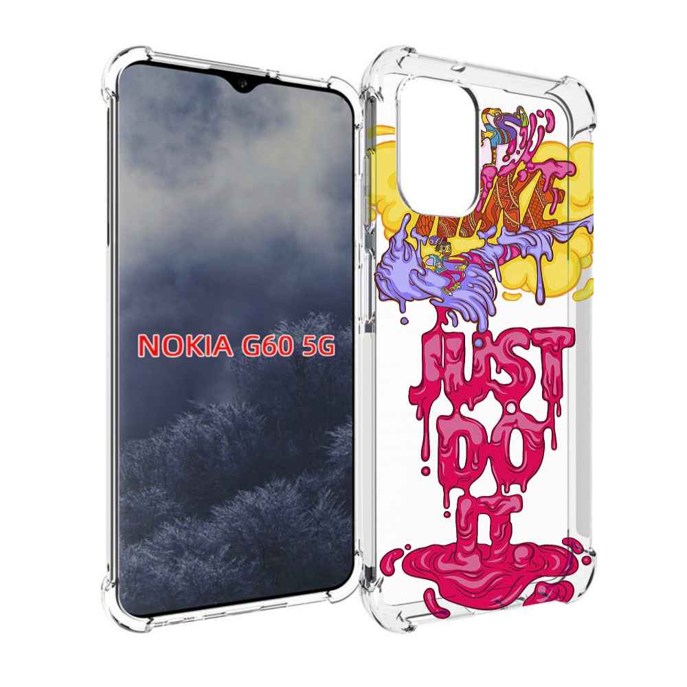 

Чехол MyPads вкусный найк для Nokia G60 5G, Прозрачный, Tocco