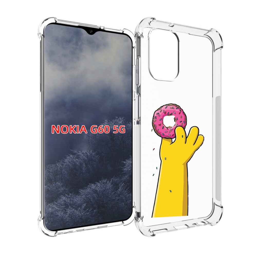

Чехол MyPads вкусный-пончик для Nokia G60 5G, Прозрачный, Tocco