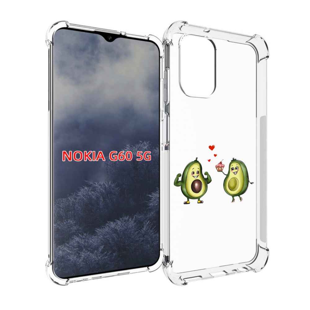 

Чехол MyPads влюбленные-авокадо для Nokia G60 5G, Прозрачный, Tocco