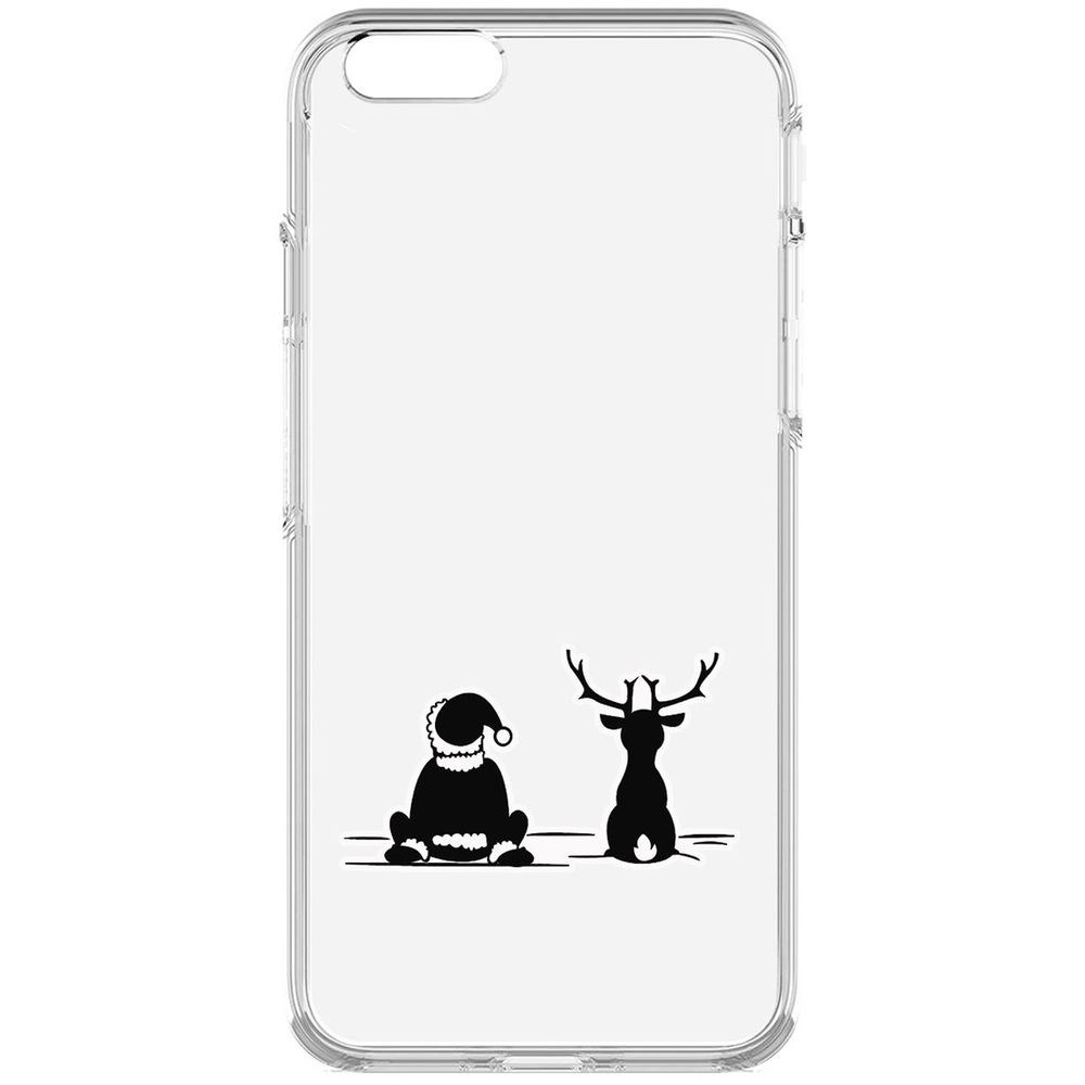 

Чехол-накладка Krutoff Clear Case Мечтатели для iPhone 6, Прозрачный