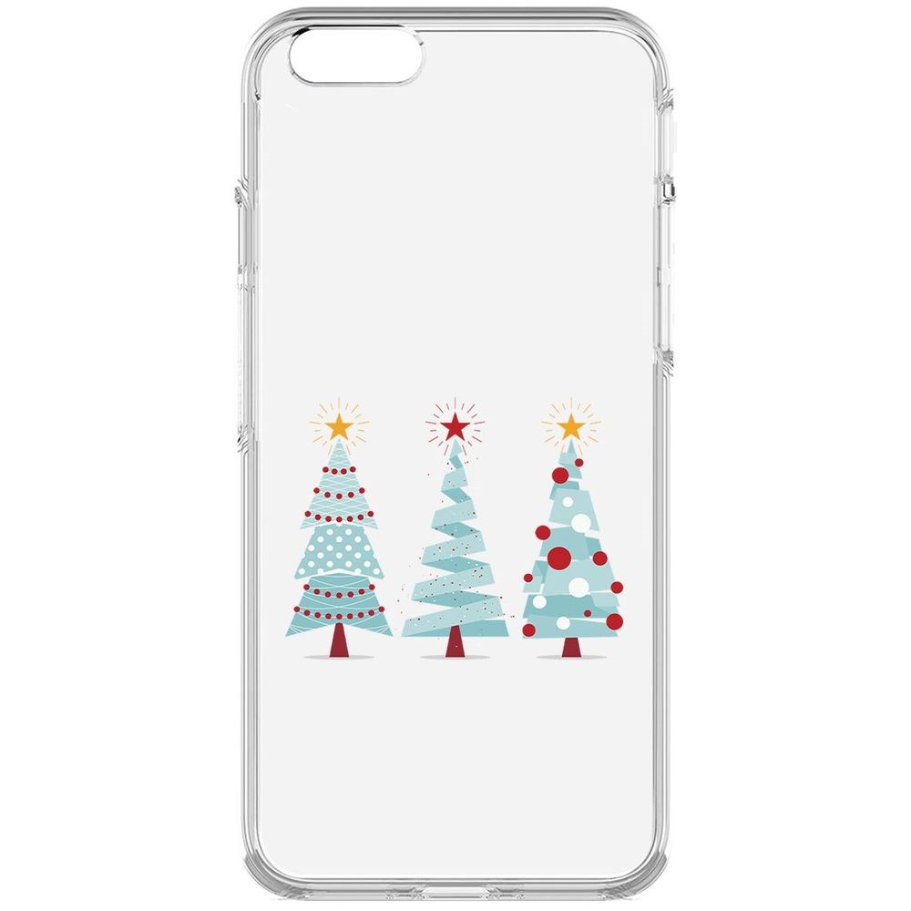 

Чехол-накладка Krutoff Clear Case Новоёлка для iPhone 6, Прозрачный