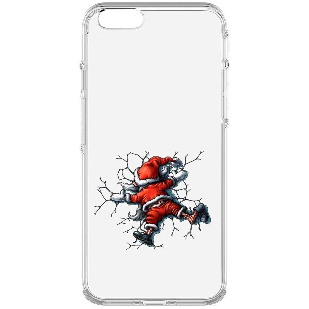 

Чехол-накладка Krutoff Clear Case После праздника для iPhone 6, Прозрачный