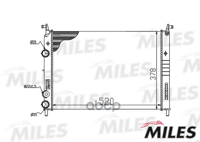 

Радиатор Fiat Albea 1.2-1.6 03- Miles ACRM130