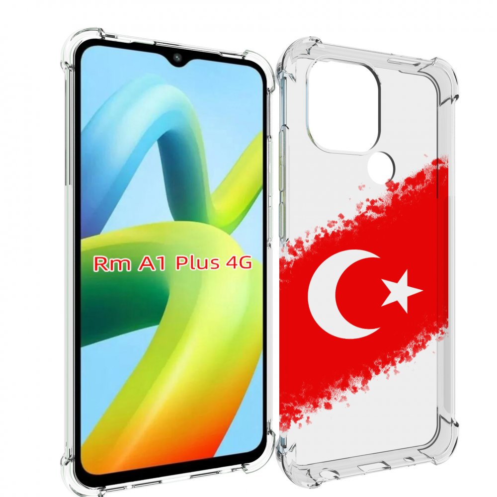 

Чехол MyPads флаг Турции для Xiaomi Redmi A1 Plus +, Прозрачный, Tocco