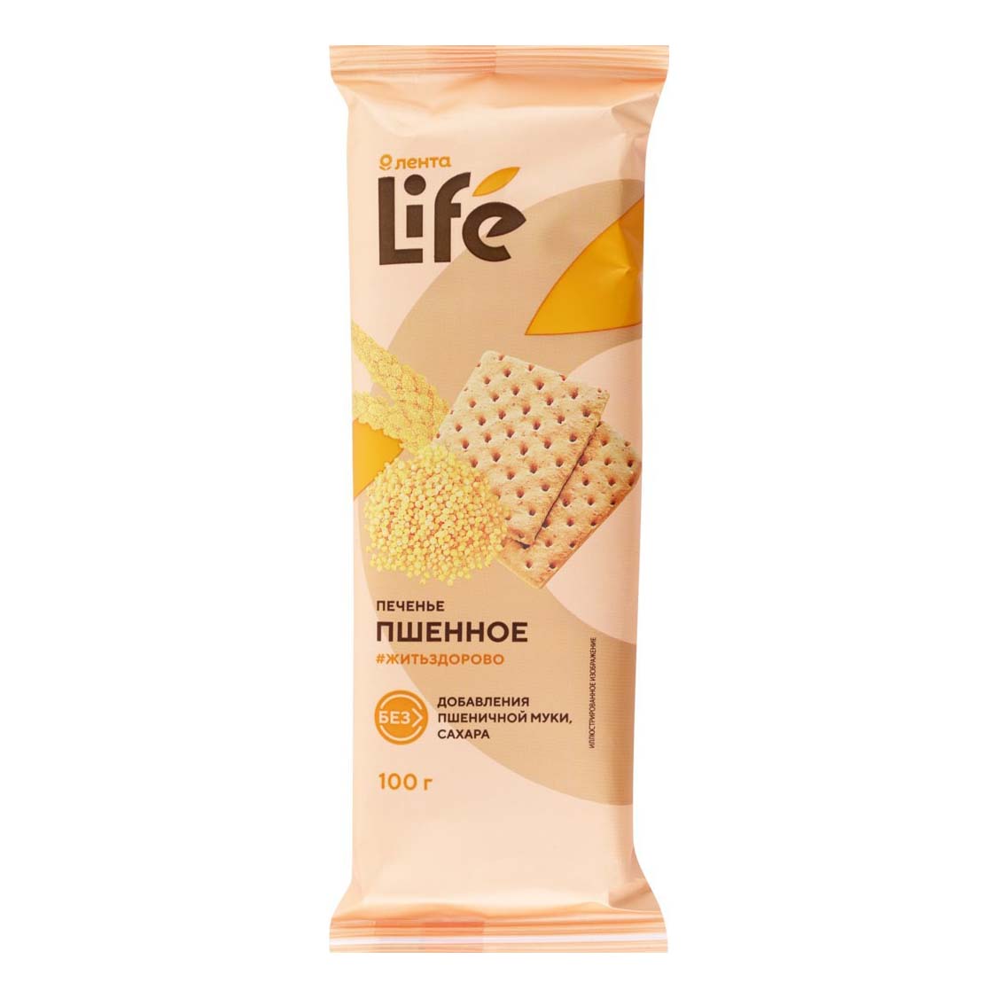 Печенье Лента Life Пшенное 100 г