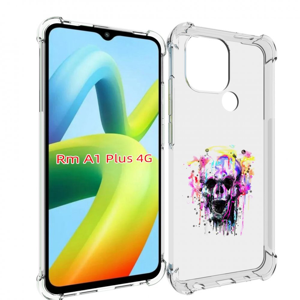 

Чехол MyPads граффити череп для Xiaomi Redmi A1 Plus +, Прозрачный, Tocco