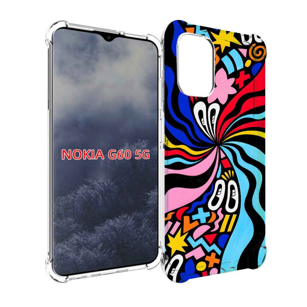 

Чехол MyPads волнистая-абстракция для Nokia G60 5G, Прозрачный, Tocco