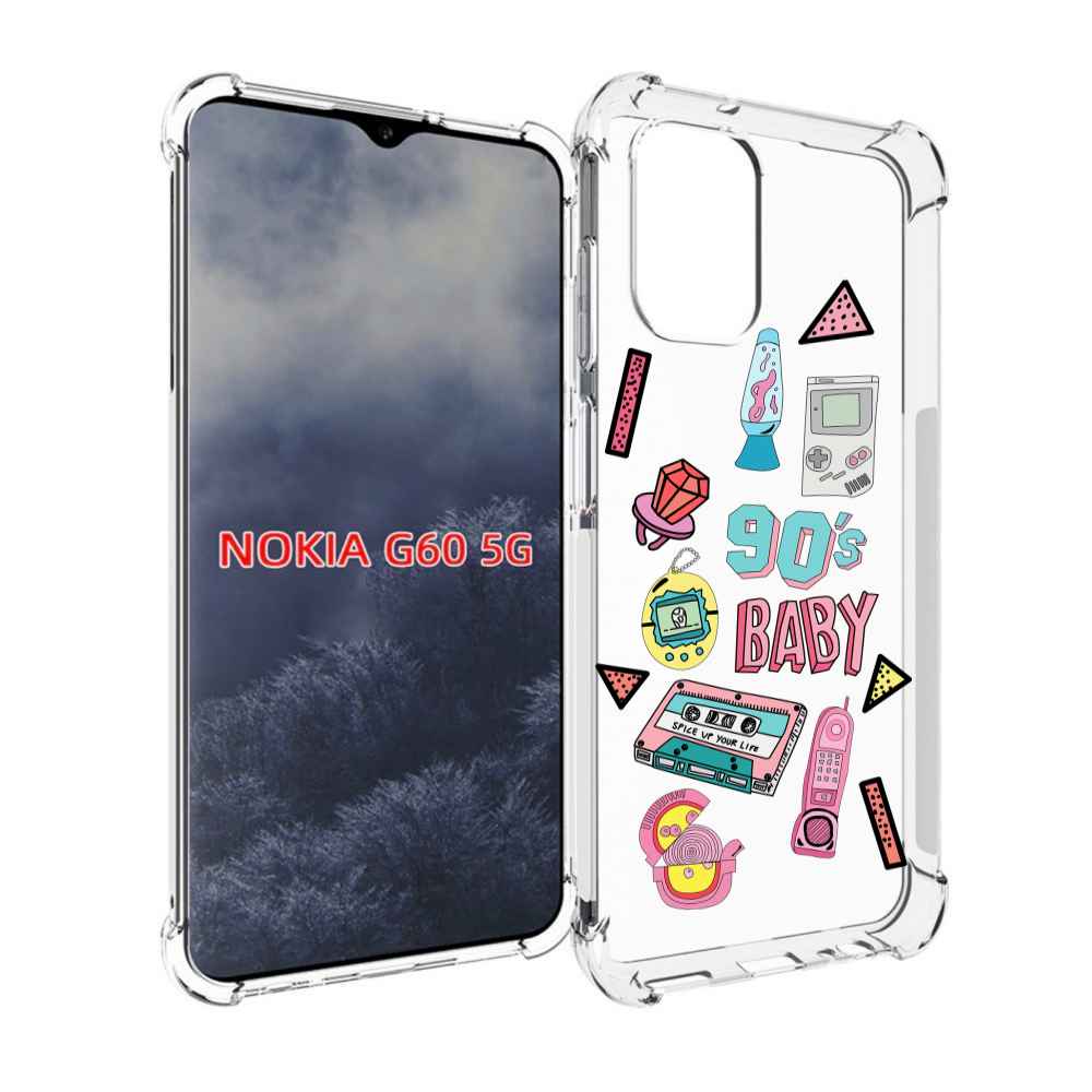 

Чехол MyPads гаджеты-90х для Nokia G60 5G, Прозрачный, Tocco