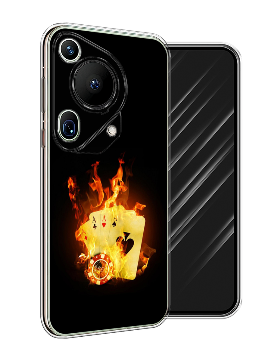 

Чехол Awog на Huawei Pura 70 Ultra "Горящие карты", Черный;оранжевый, 6124550-1