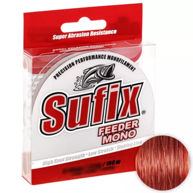 

Леска Sufix Feeder Mono 150м. 0.20мм. BURGUNDY, Красный, Feeder Mono
