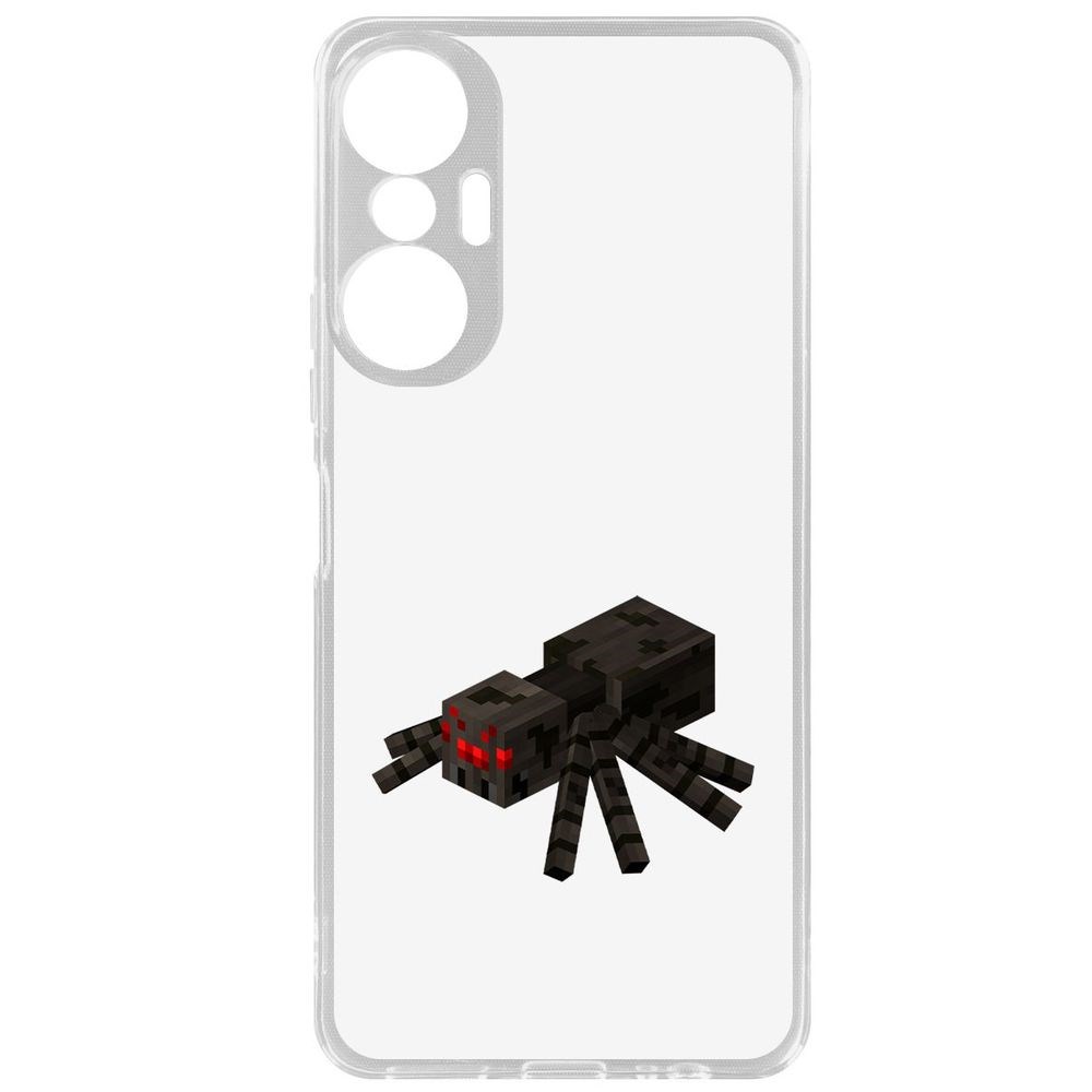 

Чехол-накладка Кейс Minecraft-Паук для Infinix Hot 20S, Прозрачный