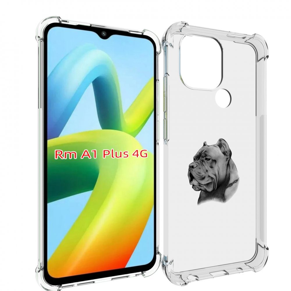

Чехол MyPads грозный бульдог для Xiaomi Redmi A1 Plus +, Прозрачный, Tocco