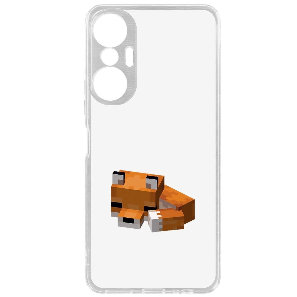 

Чехол-накладка Кейс Minecraft-Спящий Лисенок для Infinix Hot 20S, Прозрачный