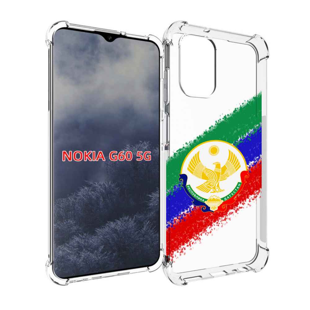 

Чехол MyPads герб флаг Дагестана для Nokia G60 5G, Прозрачный, Tocco