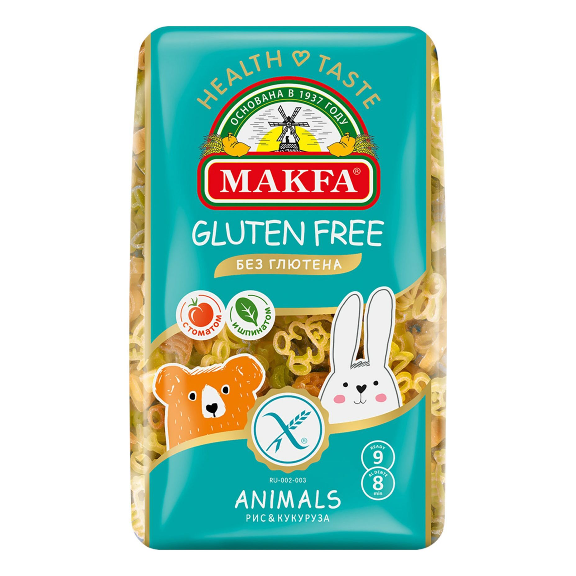 

Макаронные изделия детские Makfa Animals безглютеновые 300 г