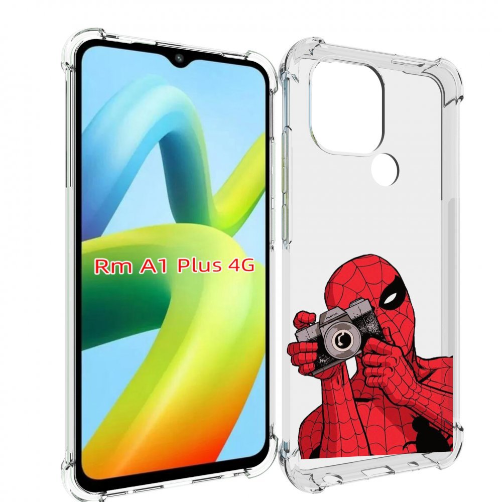

Чехол MyPads человек паук фотограф детский для Xiaomi Redmi A1 Plus +, Прозрачный, Tocco