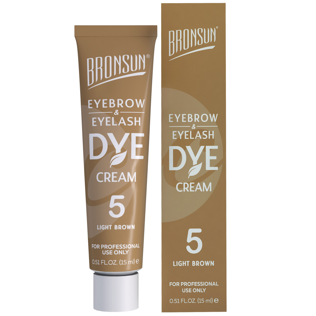 Крем-краска для бровей/ресниц Innovator Cosmetics Bronsun Dye светло-коричневая №5, 15 мл