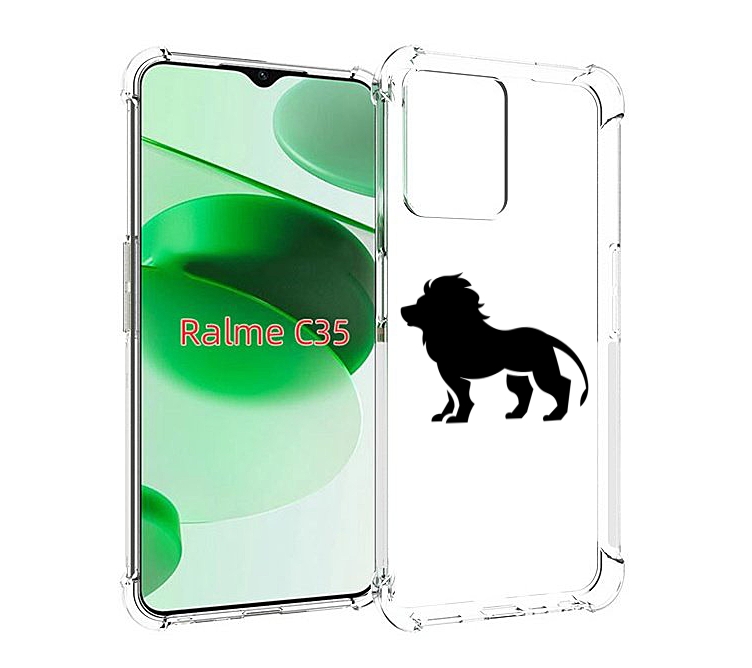 

Чехол MyPads Лев для Realme C35 / Narzo 50A Prime, Прозрачный, Tocco