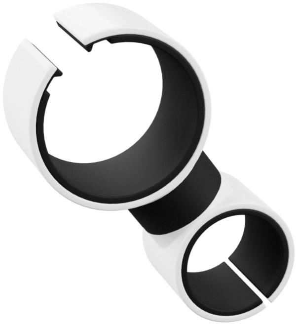 

Универсальный держатель GSMIN Round Holder для телефона на велосипед (Бело-чёрный), Белый;черный, Round Holder