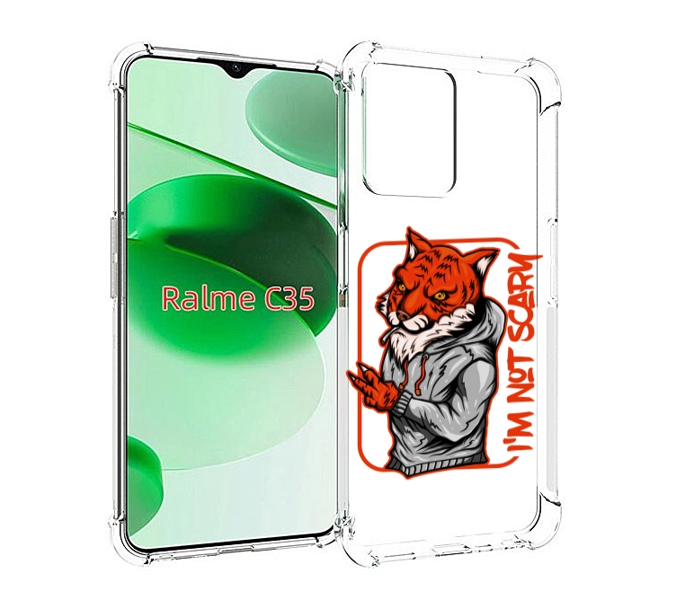 

Чехол MyPads Лис для Realme C35 / Narzo 50A Prime, Прозрачный, Tocco
