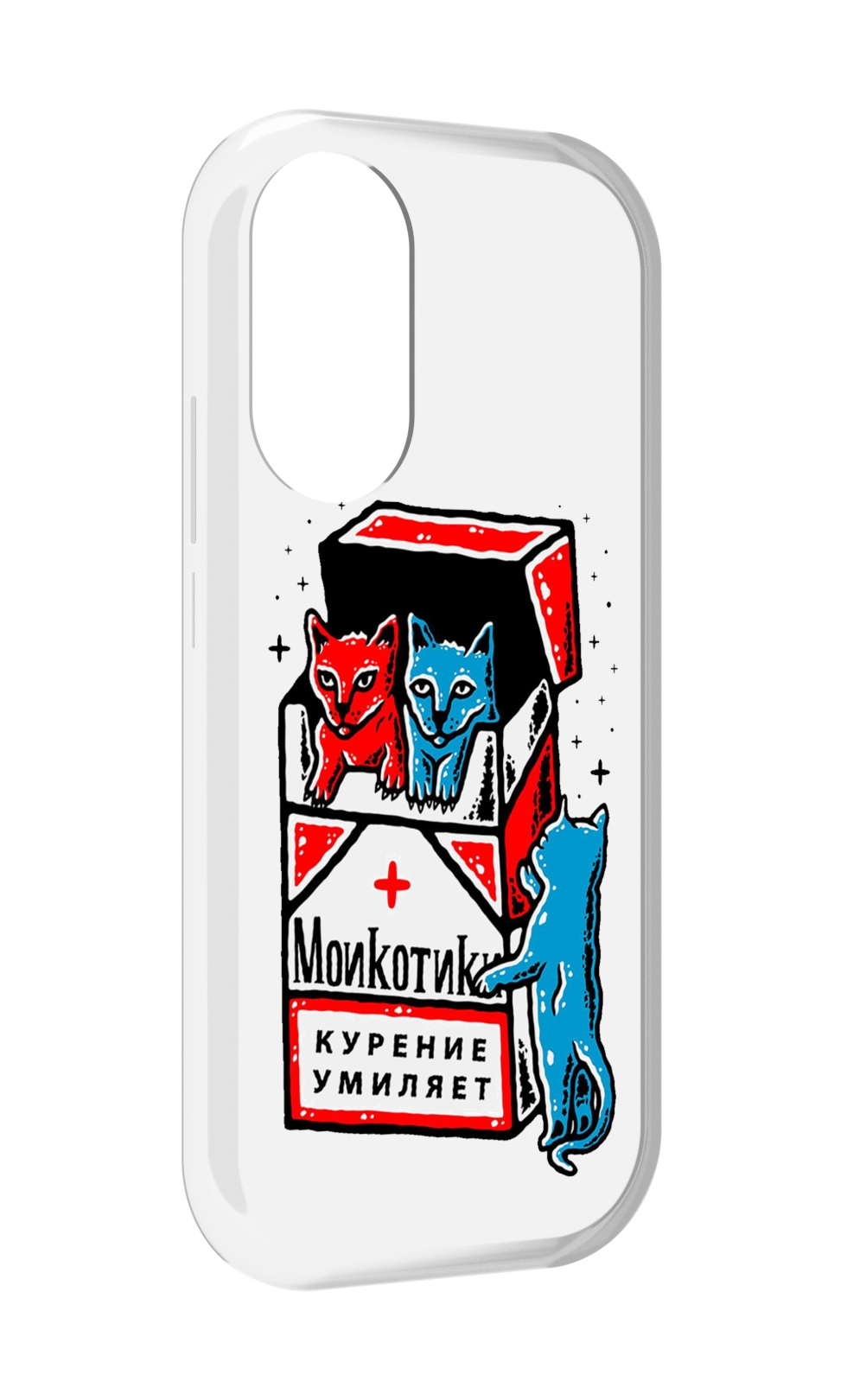 

Чехол MyPads красно-синие-коты для Honor X7, Прозрачный, Tocco