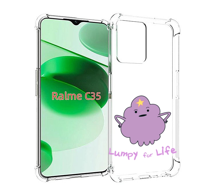 

Чехол MyPads Принцесса пупырчатого королевства для Realme C35 / Narzo 50A Prime, Прозрачный, Tocco
