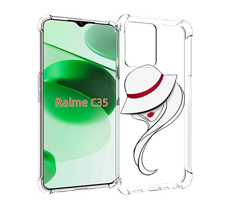 

Чехол MyPads Лого женский для Realme C35 / Narzo 50A Prime, Прозрачный, Tocco