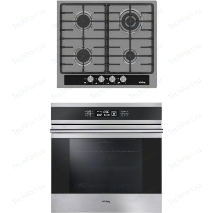 

Комплект встраиваемой техники Korting HG 665 CTGX + OKB 9101 CFX, HG 665 CTGX + OKB 9101 CFX