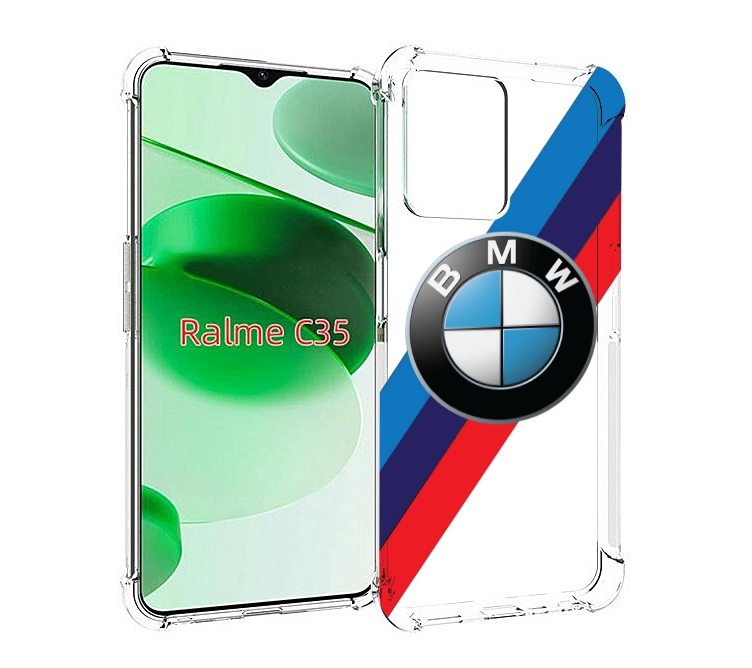 

Чехол MyPads Лого-BMW мужской для Realme C35 / Narzo 50A Prime, Прозрачный, Tocco