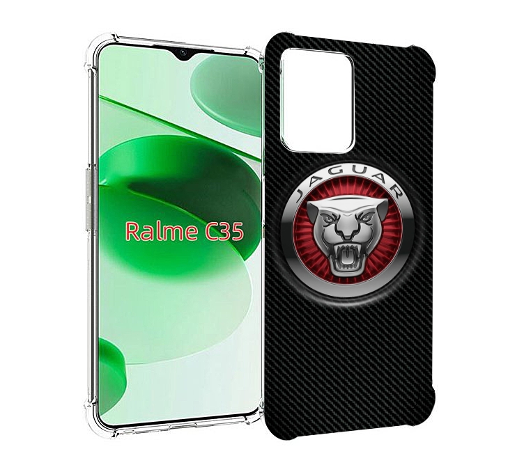 

Чехол MyPads Лого-ягуар для Realme C35 / Narzo 50A Prime, Прозрачный, Tocco