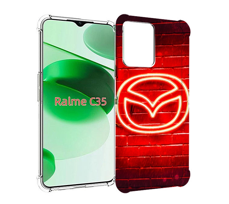 

Чехол MyPads Мазда для Realme C35 / Narzo 50A Prime, Прозрачный, Tocco