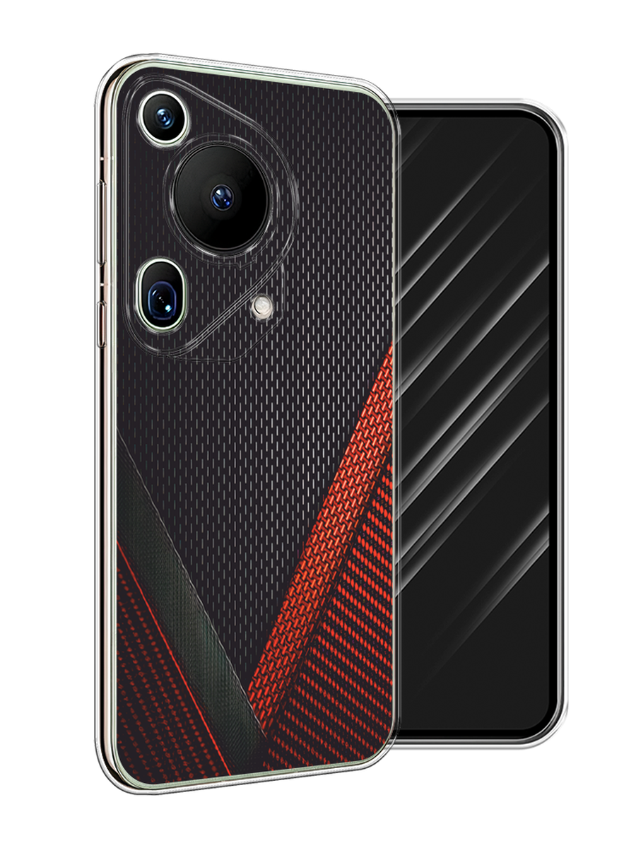 

Чехол Awog на Huawei Pura 70 Ultra "Красный карбон", Черный;красный, 6124550-1