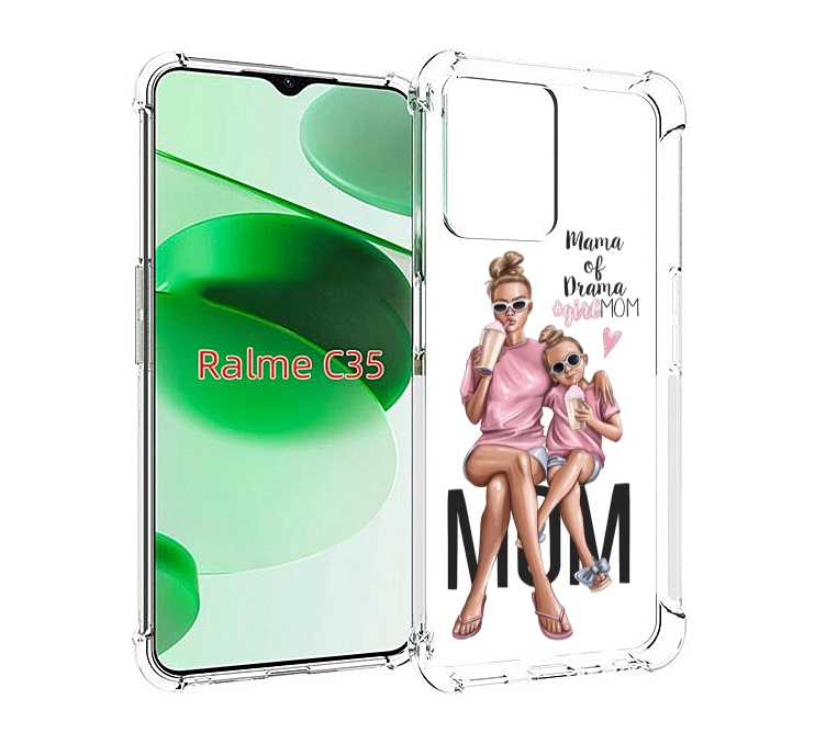 

Чехол MyPads Мама-мечты женский для Realme C35 / Narzo 50A Prime, Прозрачный, Tocco