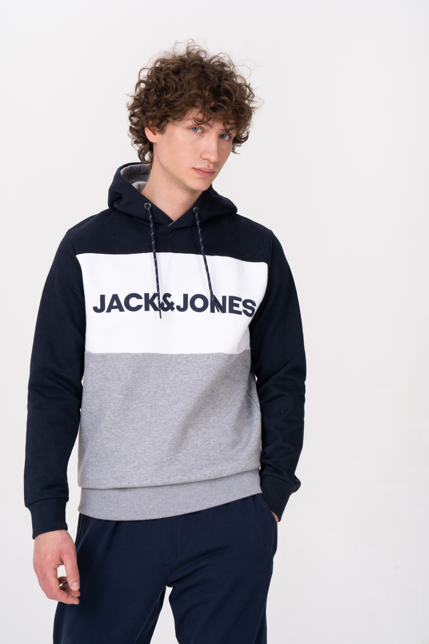 фото Толстовка мужская jack & jones 12172344 синяя 48 ru