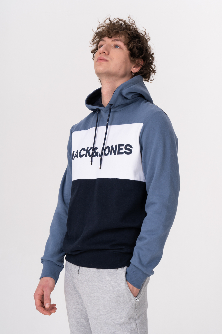 

Толстовка мужская Jack & Jones 12172344 голубая 46 RU, 12172344