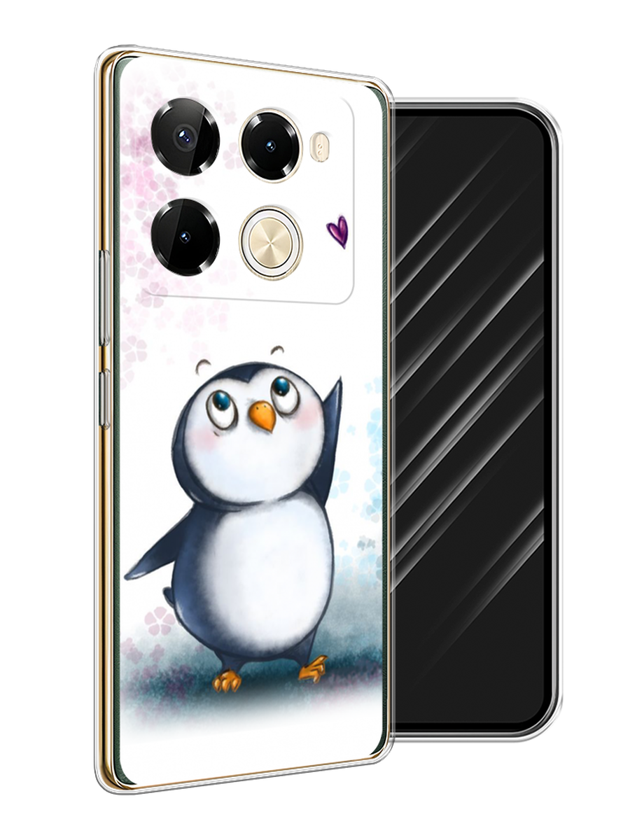 

Чехол Awog на Infinix Note 40 Pro 5G/Note 40 Pro Plus "Пингвин и сердечко", Белый, 3105950-1