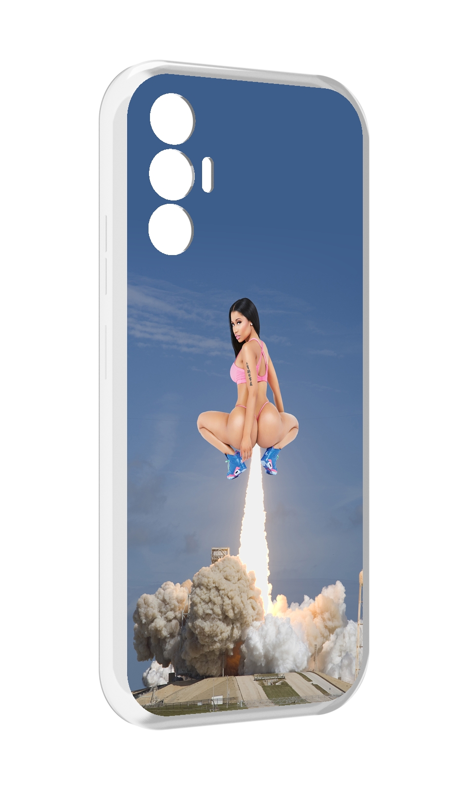 

Чехол MyPads ники-минаж-ракета детский для Tecno Pova 3, Прозрачный, Tocco